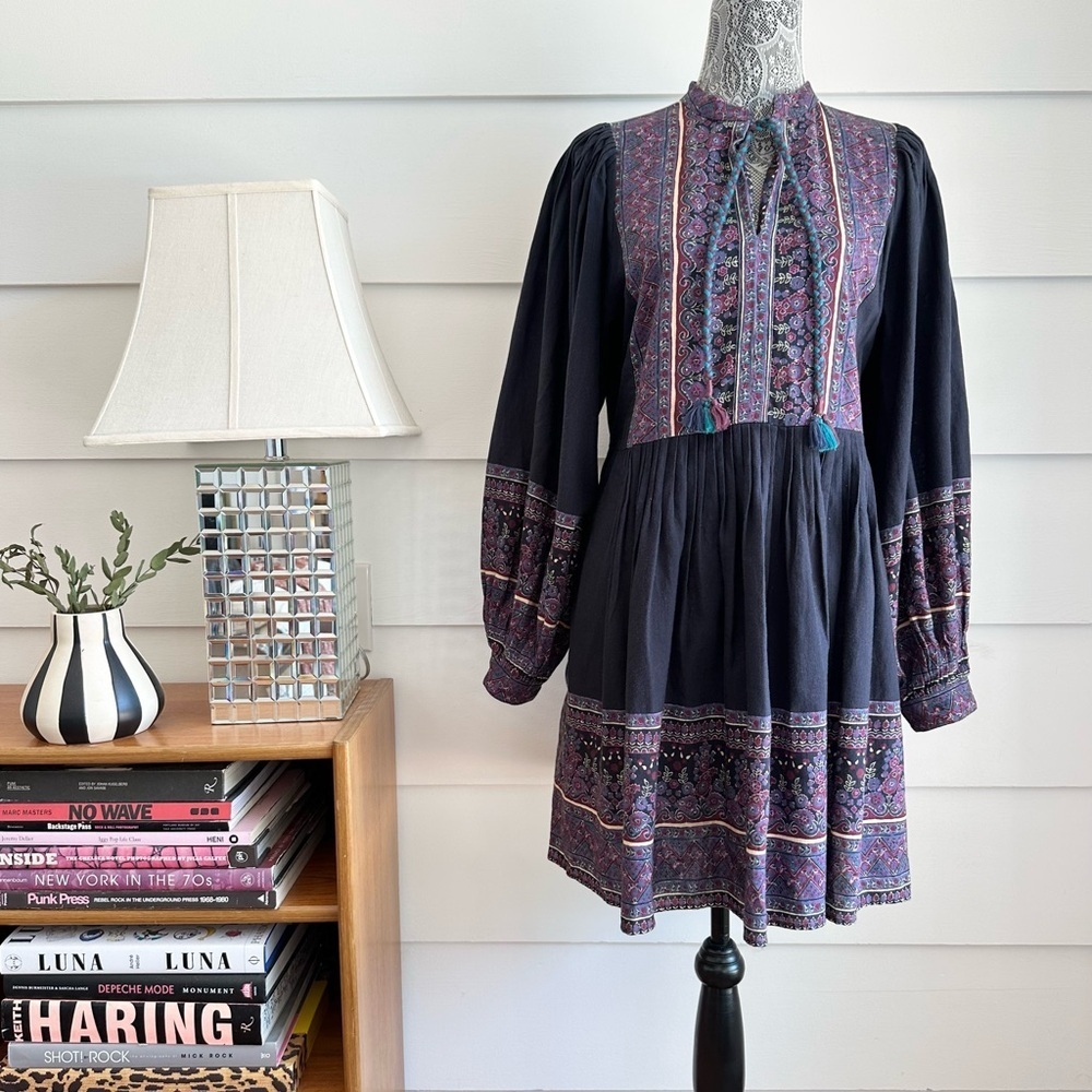 Sea New York Iris Adella Print Tunic Dress Boho Bohemian Dress - Picture 6 of 13